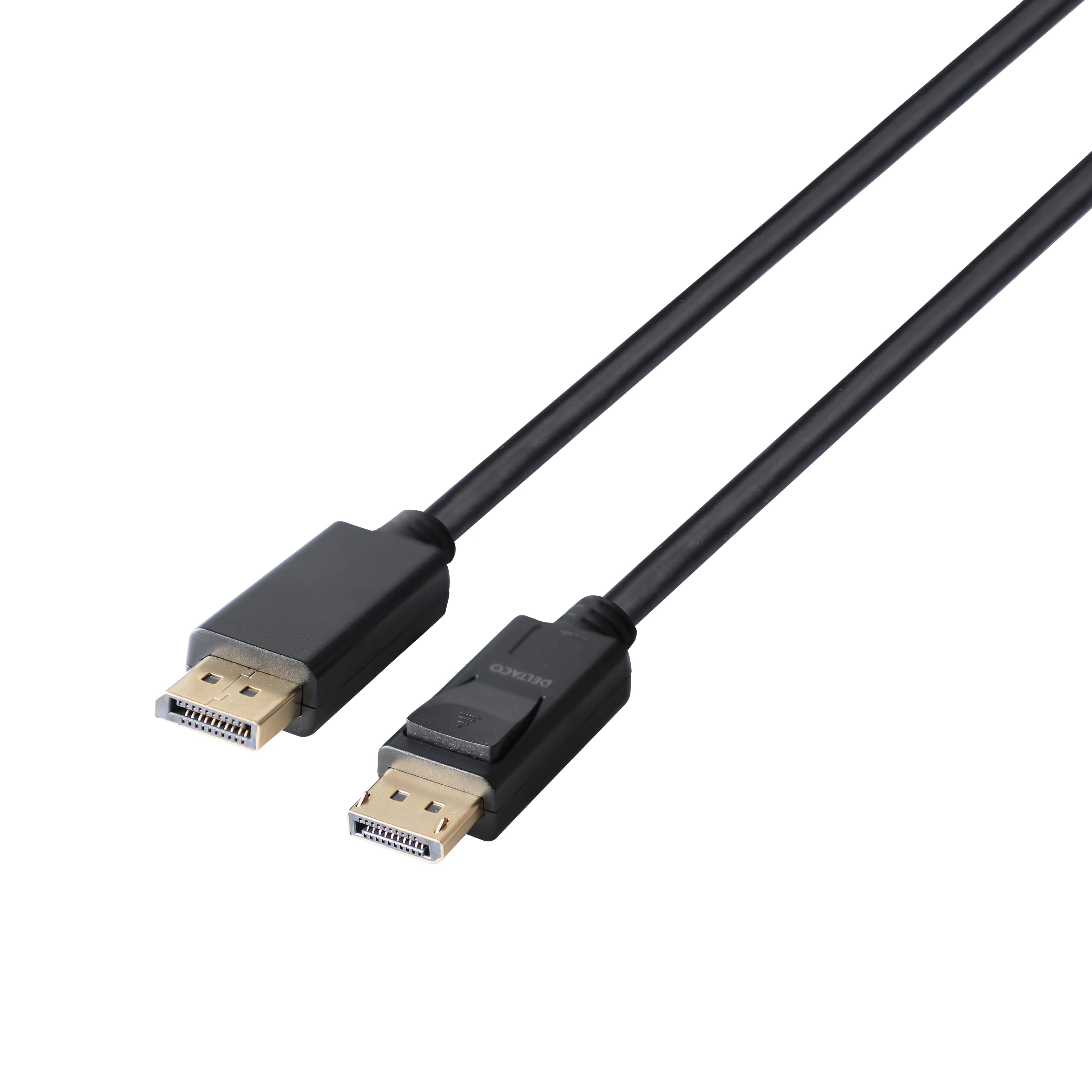 Deltaco DisplayPort 1.4 -kaapeli, jossa 8K, 5 m, musta