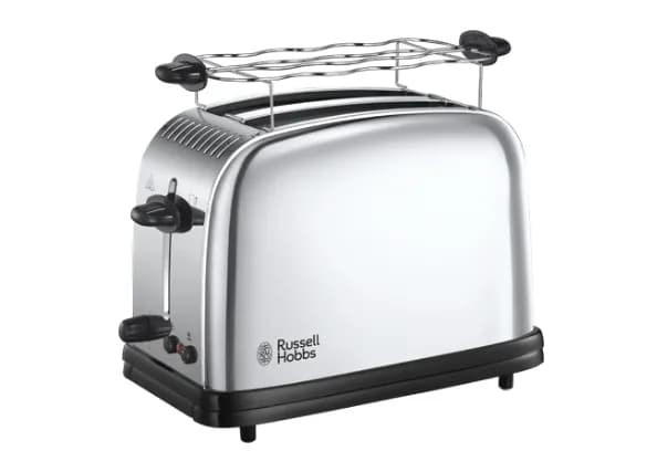 Russell Hobbs Chester 2S -leivänpaahdin, 2 viipaleita, musta/ruostumaton teräs