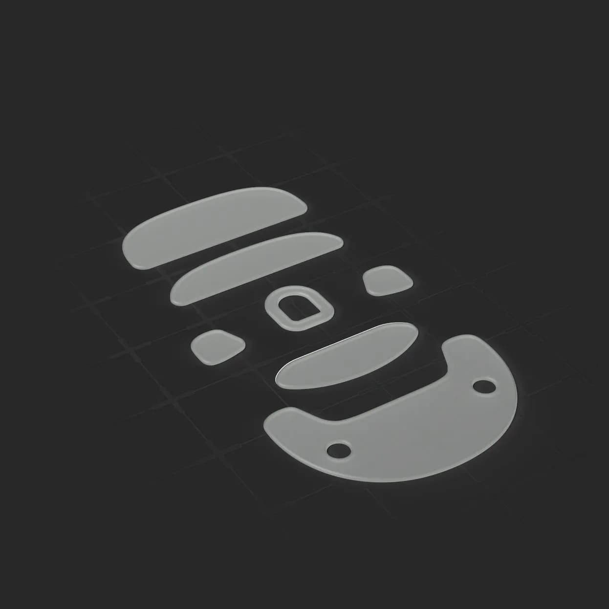 Endgame Gear OP1 Vaihtotassut, 100% PTFE, Maitomainen Valkoinen