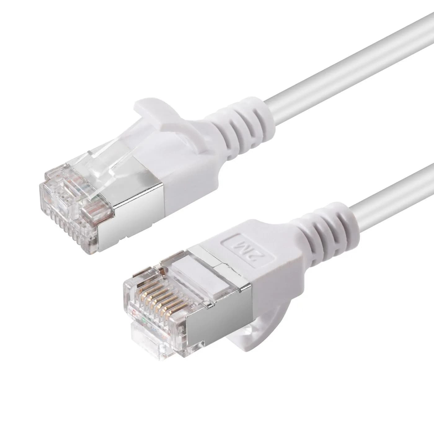 MicroConnect Cat6a U/FTP RJ45 7.5m -verkkokaapeli, valkoinen