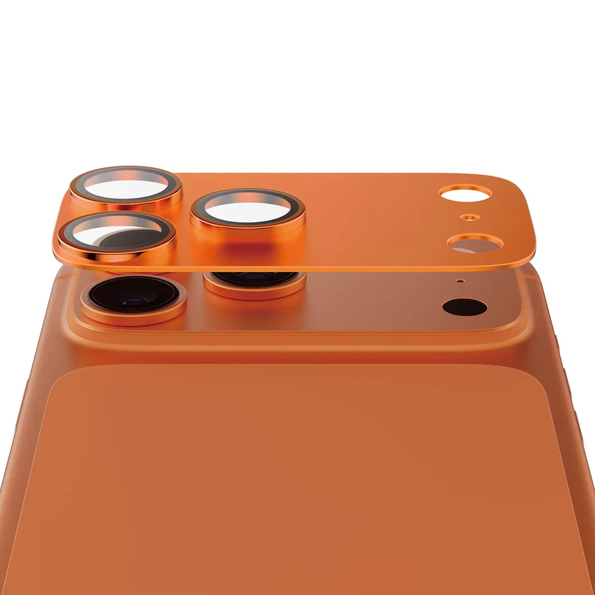 PanzerGlass Fender iPhone 17 Pro Max -kameran linssinsuoja, Kosminen oranssi