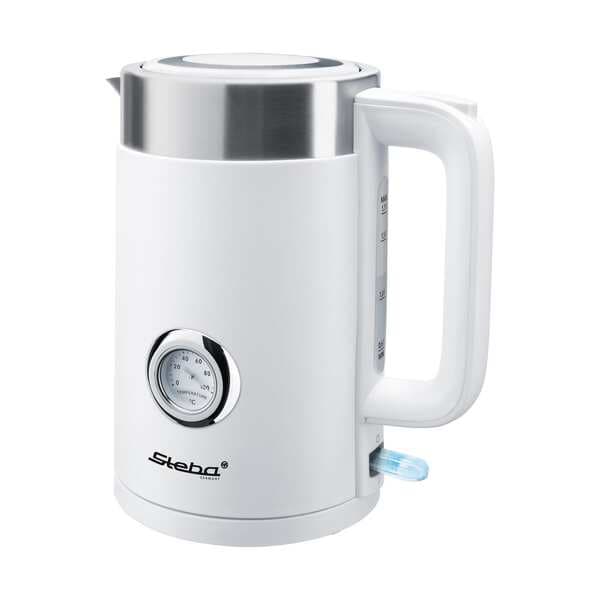 STEBA WK 10 Bianco -vedenkeitin, 1,7 l, 2200 W, valkoinen