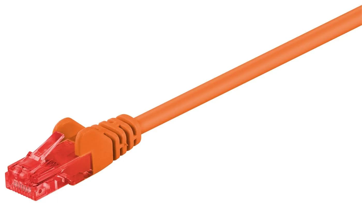 MicroConnect Cat6 U/UTP RJ45 2m -verkkokaapeli, oranssi