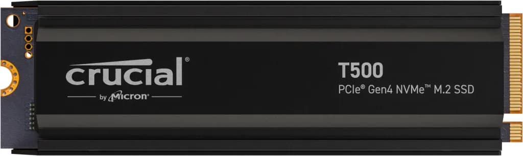 Crucial T500 Heatsink 2 Tt M.2 PCIe Gen4 NVMe -SSD-levy