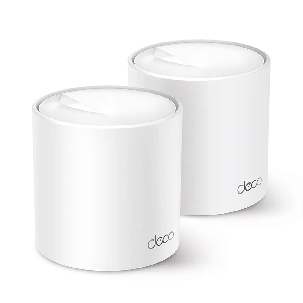TP-Link Deco X60 -mesh WiFi -järjestelmä, Wi-Fi 6, AX3000, Dual-band, 2 kpl, valkoinen