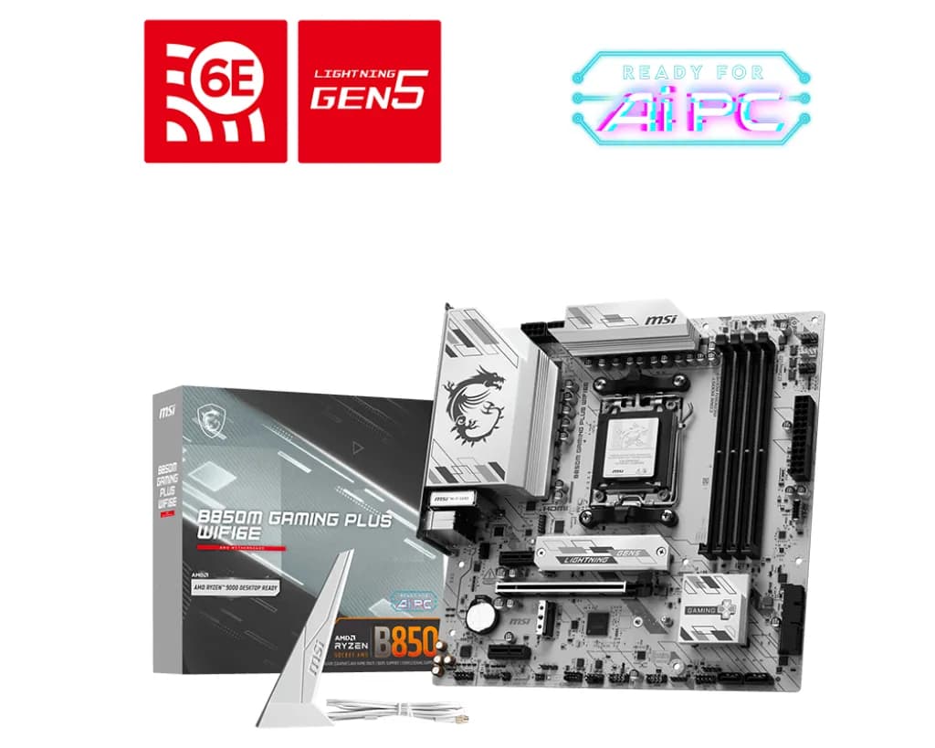 MSI B850M GAMING PLUS WiFi 6E AM5 mATX-emolevy