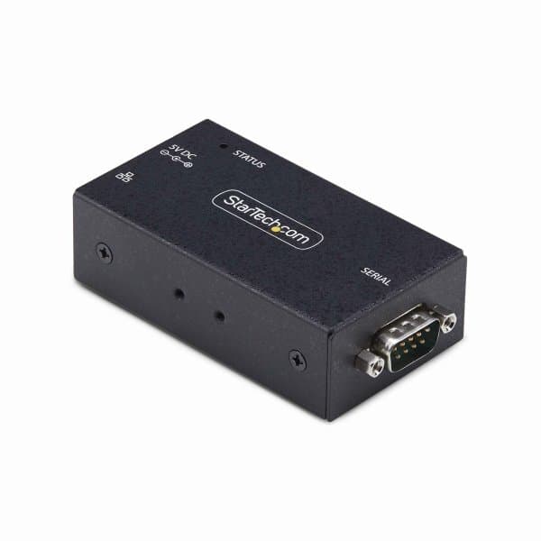 STARTECH.COM 1-Port Serial to Ethernet Adapter IP Serial Device Server For Remote RS232 Devices Wall/DIN Rail LAN to DB9