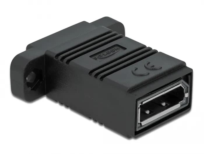 DeLock Easy 45 DisplayPort - DisplayPort -sovitin, Musta