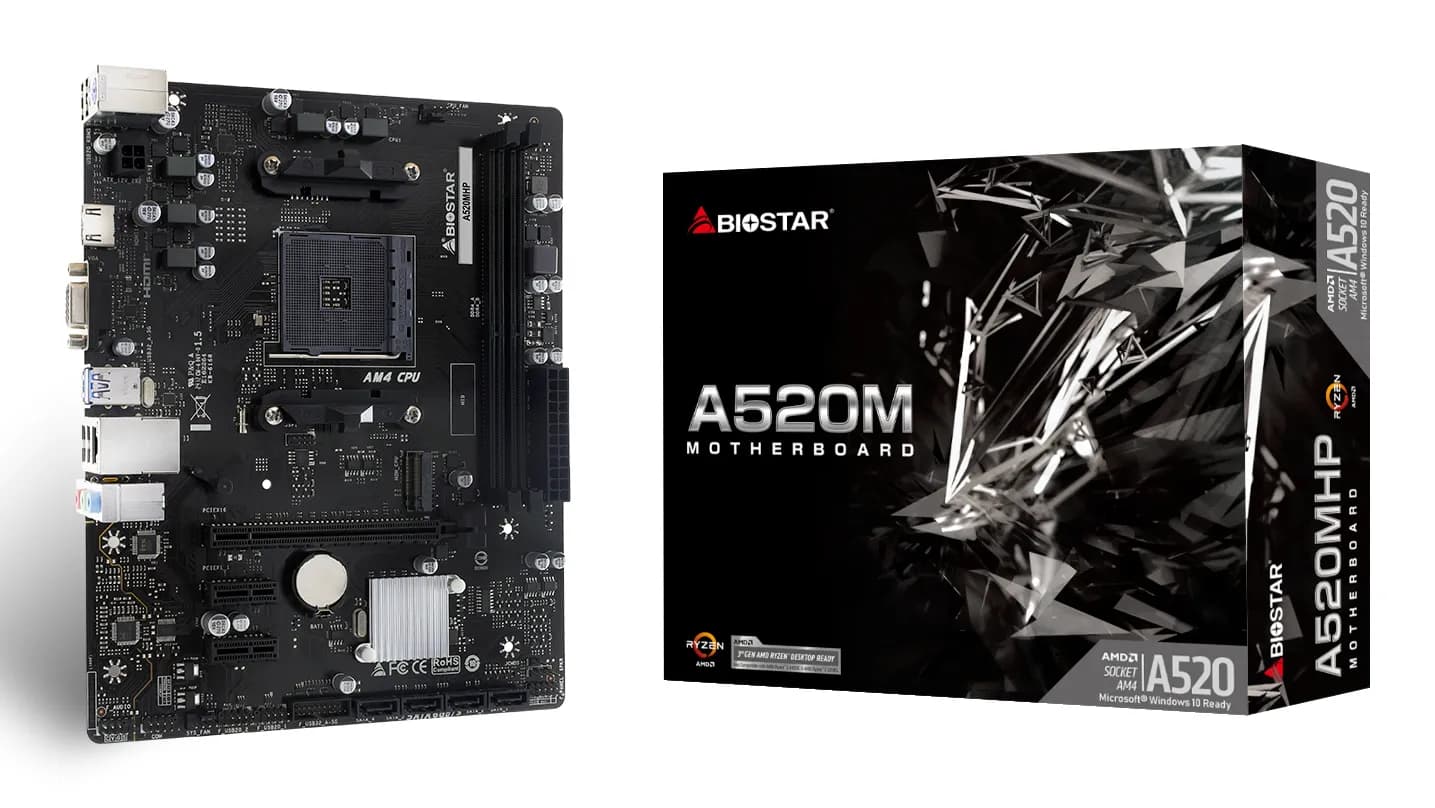 Biostar A520MHP AM4 mATX -emolevy