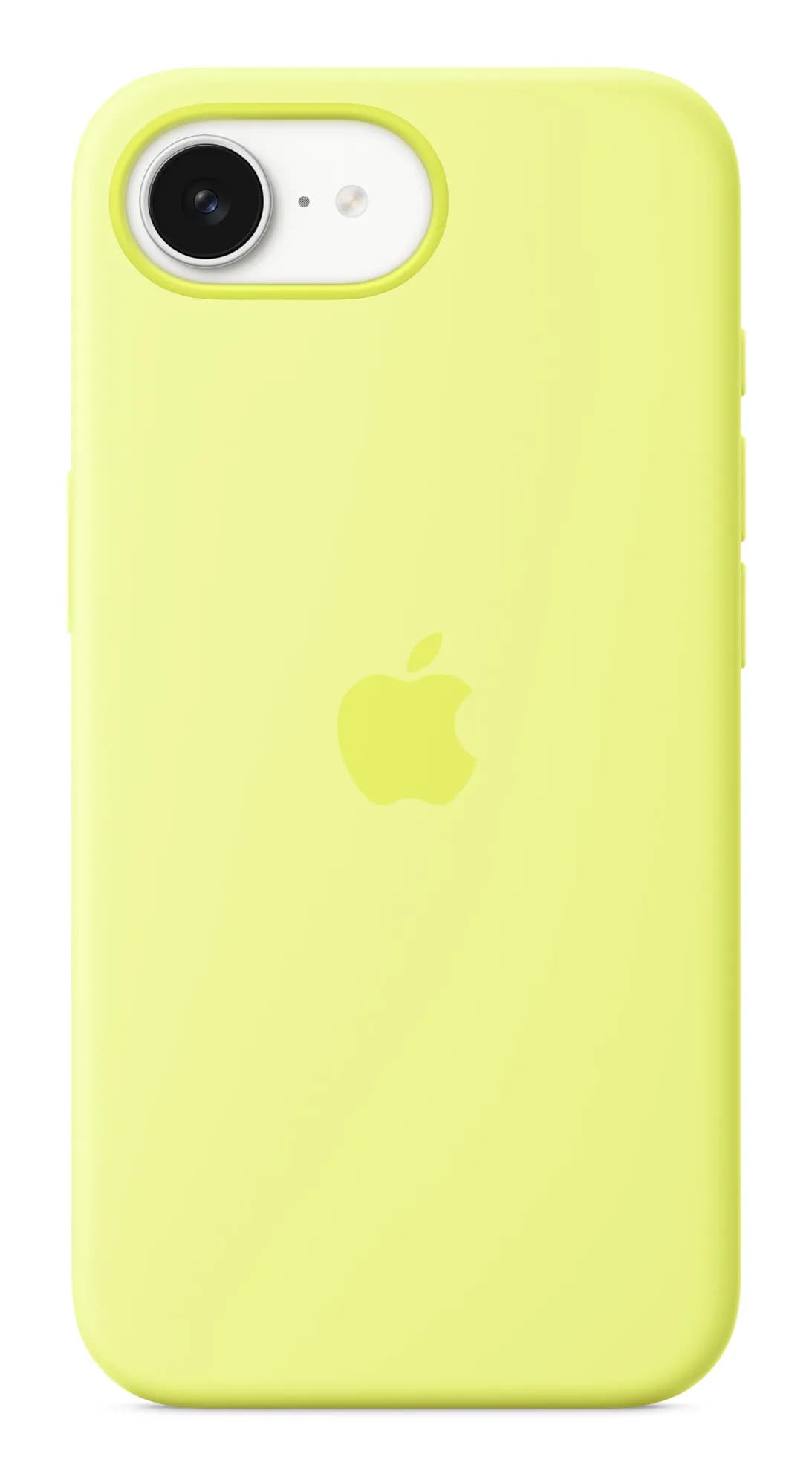 Apple iPhone 16e -silikonikuori, Neonkeltainen