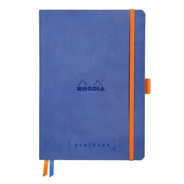 Rhodia Goalbook soft sapphire A5 dot ivory