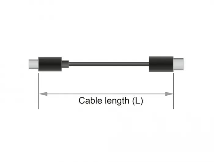 DeLOCK DisplayPort 1.4 -kaapeli, jossa 8K, 5 m, musta