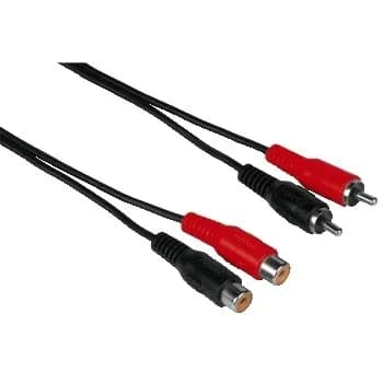Hama HA-43243 2x RCA -audiokaapeli, 10 m, musta