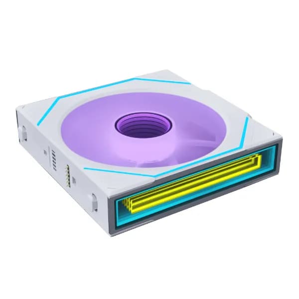 Lian Li UNI FAN SL-INF Wireless Reverse -kotelotuuletin - 140 mm - Valkoinen