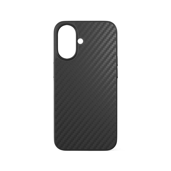 Epico Mag+ Hybrid Carbon Case iPhone 16 - black