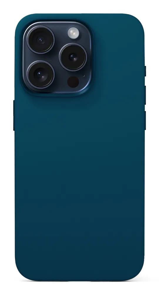 Epico Mag+ Silicone Case Pro, iPhone 16 Pro -suojakuori, Petrol Blue