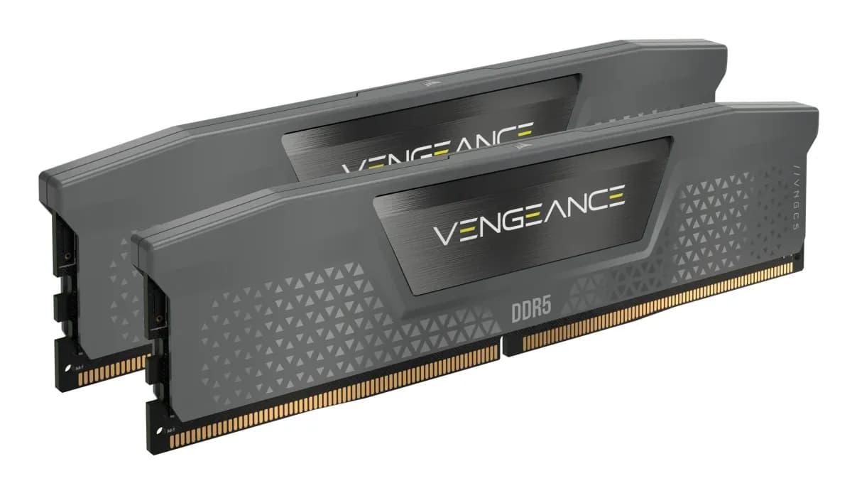 Corsair VENGEANCE 32 Gt (2 x 16 Gt) DDR5 6000 MHz, CL38 -muisti, harmaa (EXPO, XMP)