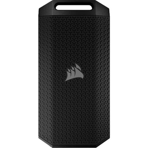 Corsair EX400U SURVIVOR 4 Tt USB4 (USB-C) -ulkoinen SSD, iskunkestävä, kannettava, roiskesuojattu, musta/harmaa
