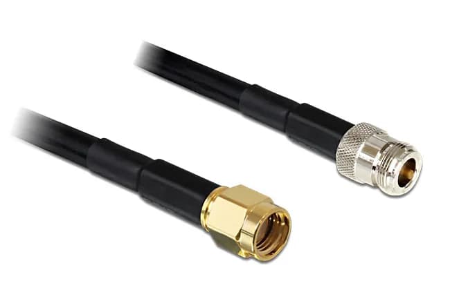 RP-SMA plug > N jack LMR195 1m