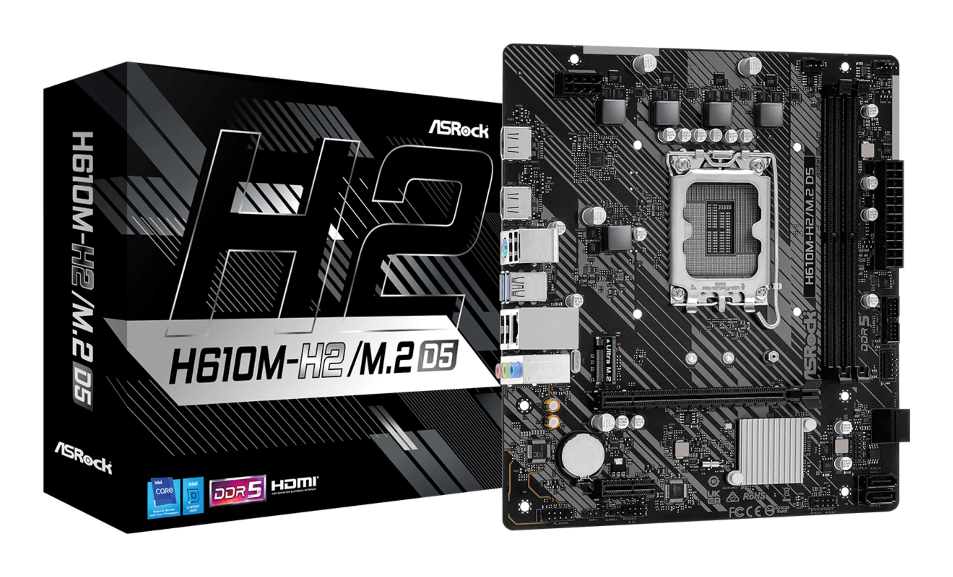 ASRock H610M-H2/M.2 D5 LGA1700 mATX -emolevy