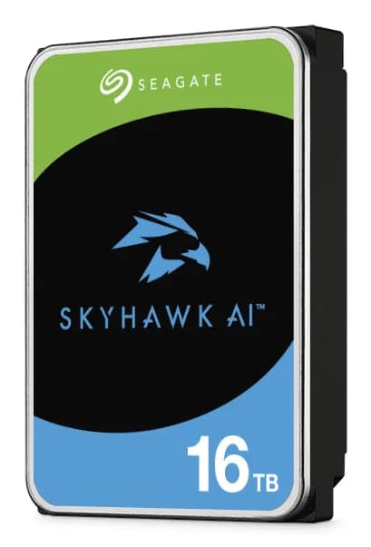 Seagate SkyHawk AI 3.5" 16 Tt, 7200 RPM, 512 MB, 550 WRL, SATA III -kovalevy (valvontakäyttöön)