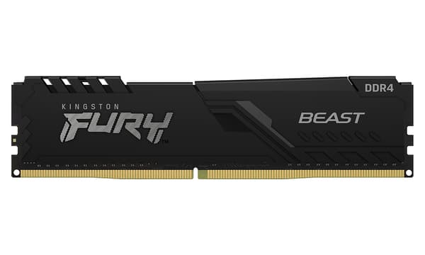 Kingston FURY Beast 16 Gt (1 x 16 Gt) DDR4 3200 MHz, CL16 -muisti (XMP)