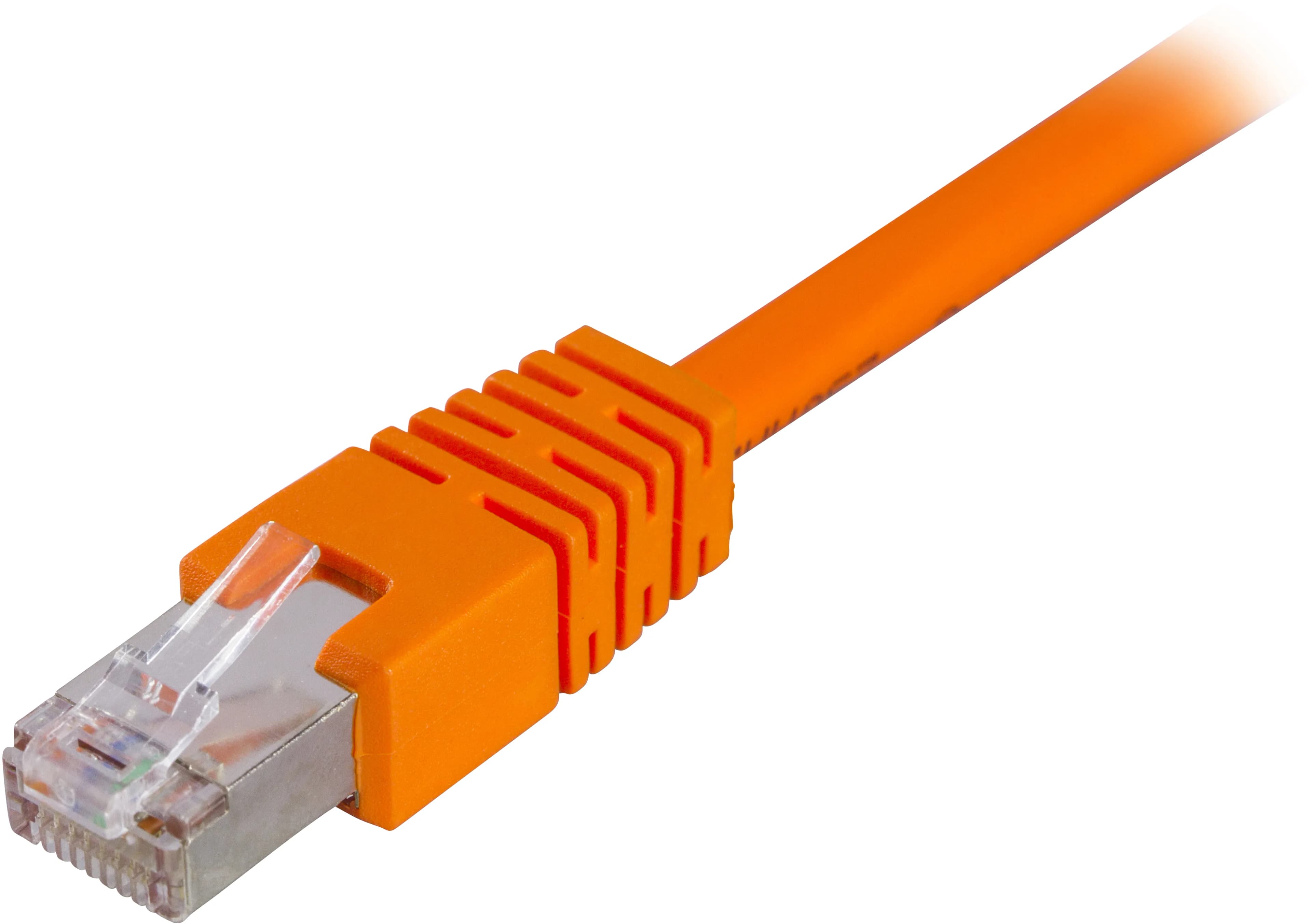 Deltaco Cat6 F/UTP RJ45 10m -verkkokaapeli, oranssi