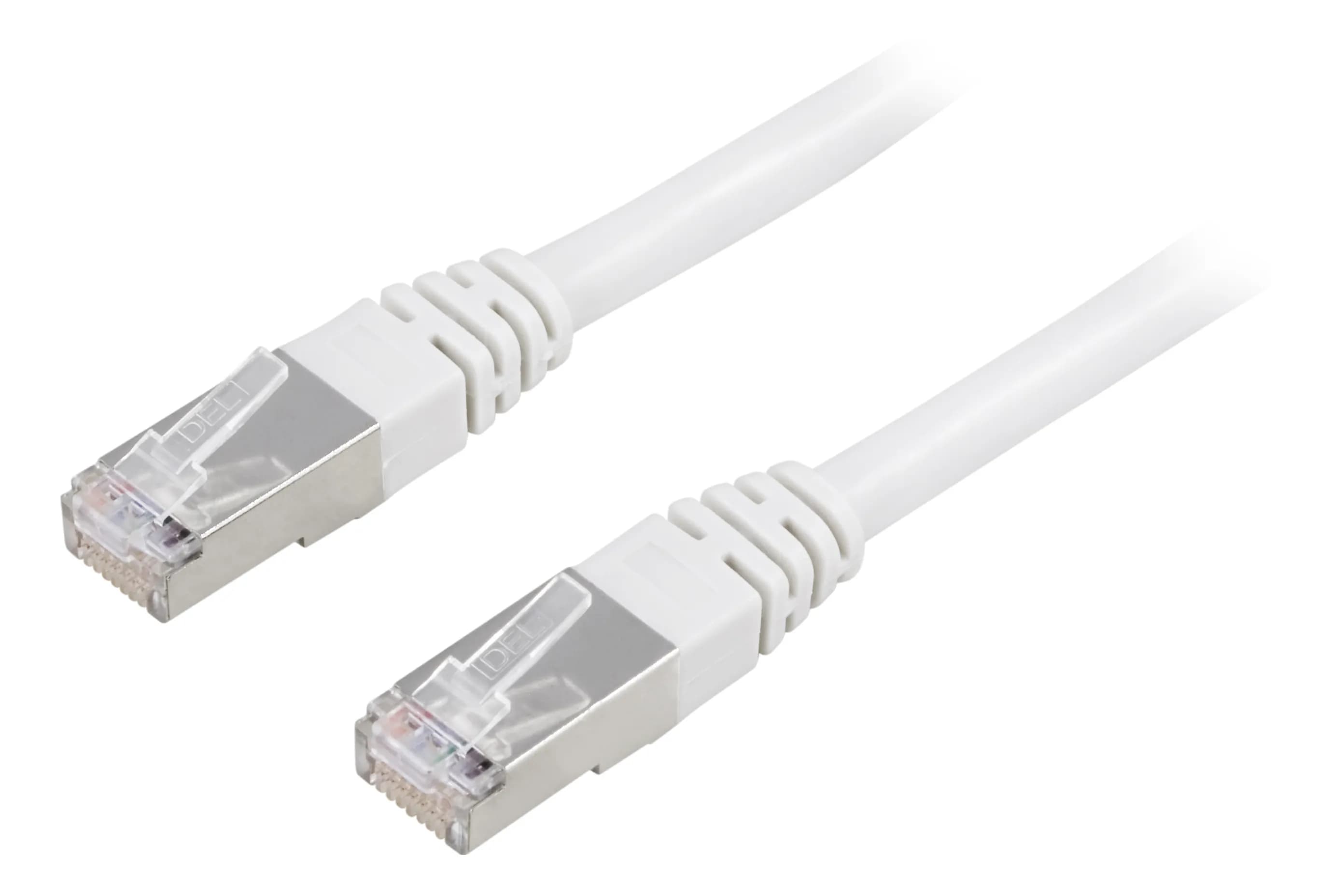 Deltaco Cat6 FTP RJ45 15m -verkkokaapeli, valkoinen