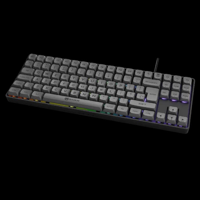 GAMIAC GAKM-G90NW24.11 TKL90G mekaaninen pelinäppäimistö, Kailh Blue, musta/harmaa