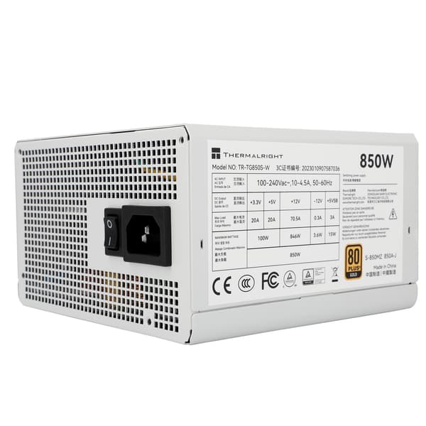 Thermalright TG-850S-W 850W -virtalähde, 80 Plus Gold