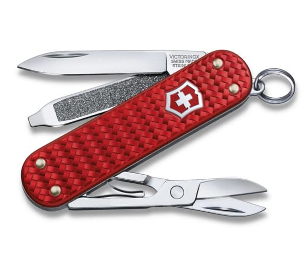 Victorinox Classic SD Precious Alox -multityökalu, 58 millimetriä, Ikoninen punainen