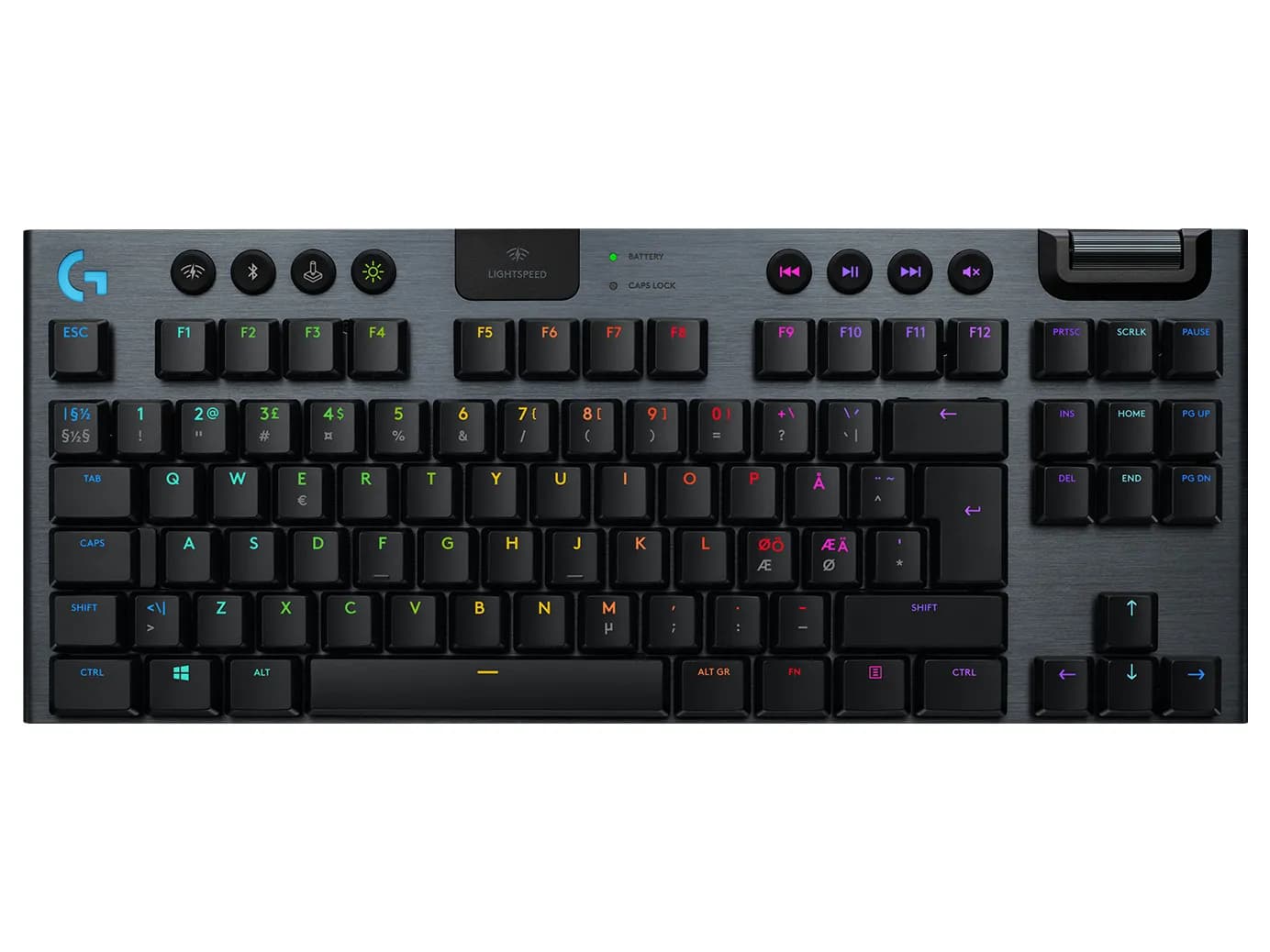 Logitech G915 TKL -langaton mekaaninen pelinäppäimistö, GL Clicky, musta