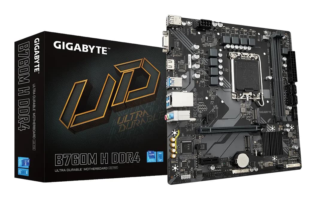 Gigabyte B760M H DDR4 LGA1700 mATX -emolevy