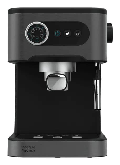 Cecotec Power Espresso 20 Pro -manuaalinen espressokone, musta ja ruostumaton teräs