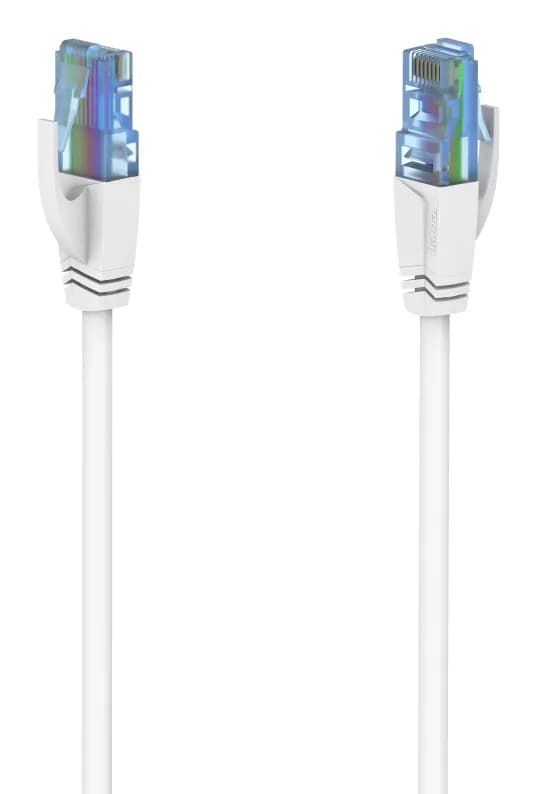 Cat6a U/UTP RJ45 10m -verkkokaapeli, valkoinen