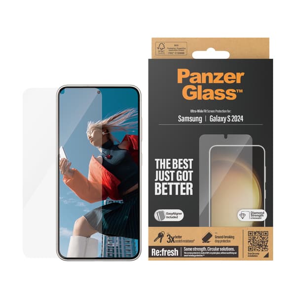 PanzerGlass Ultra-Wide Fit Alignerkit, Galaxy S24 -panssarilasi