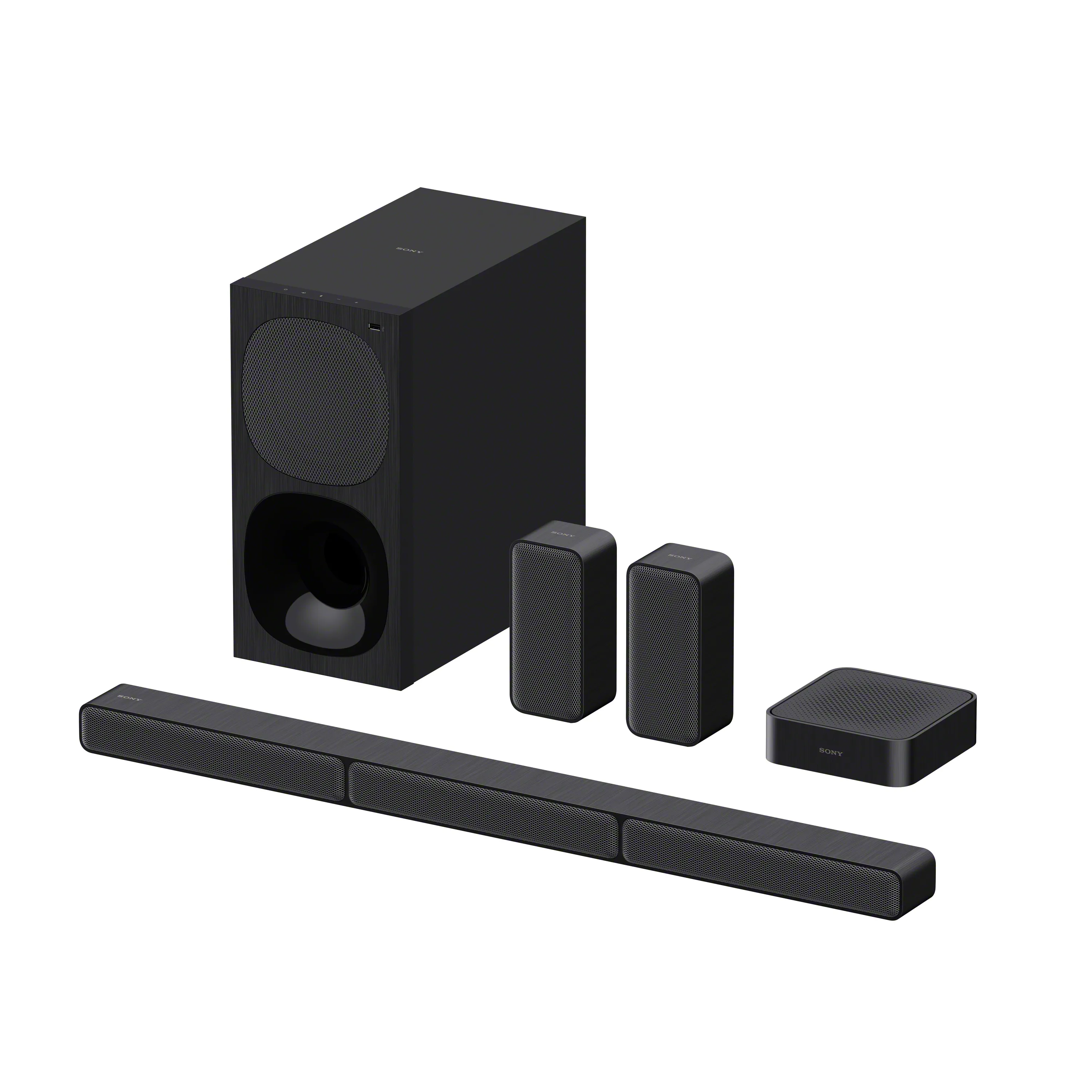 Sony HT-S40R, 5.1, Dolby Digital soundbar -äänijärjestelmä, langattomalla subwooferilla, musta