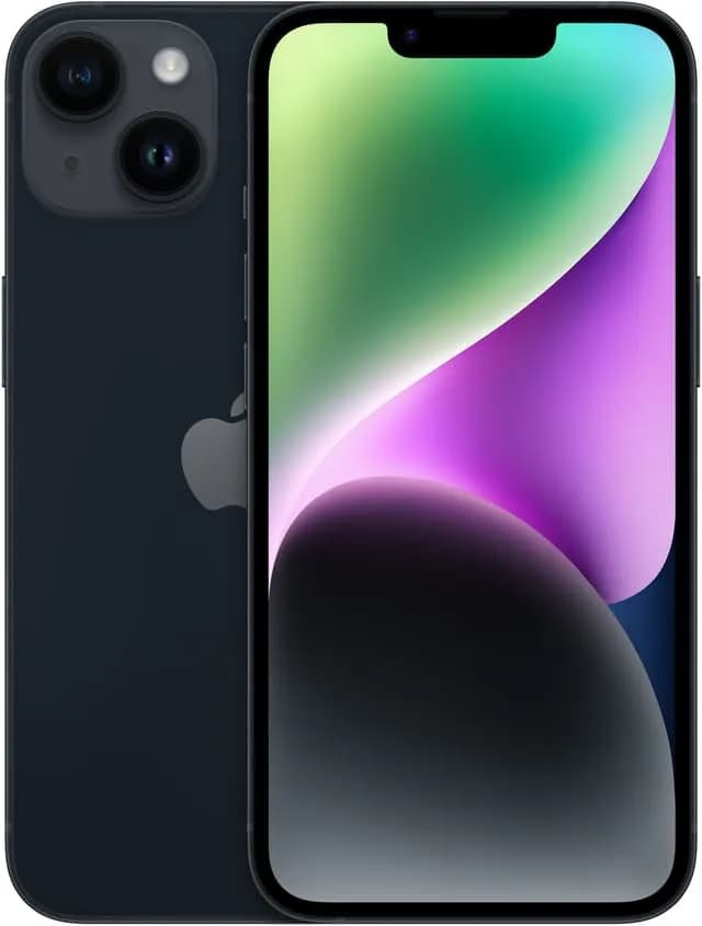 Kunnostettu iPhone 14 128 Gt, musta (Erinomainen kunto)