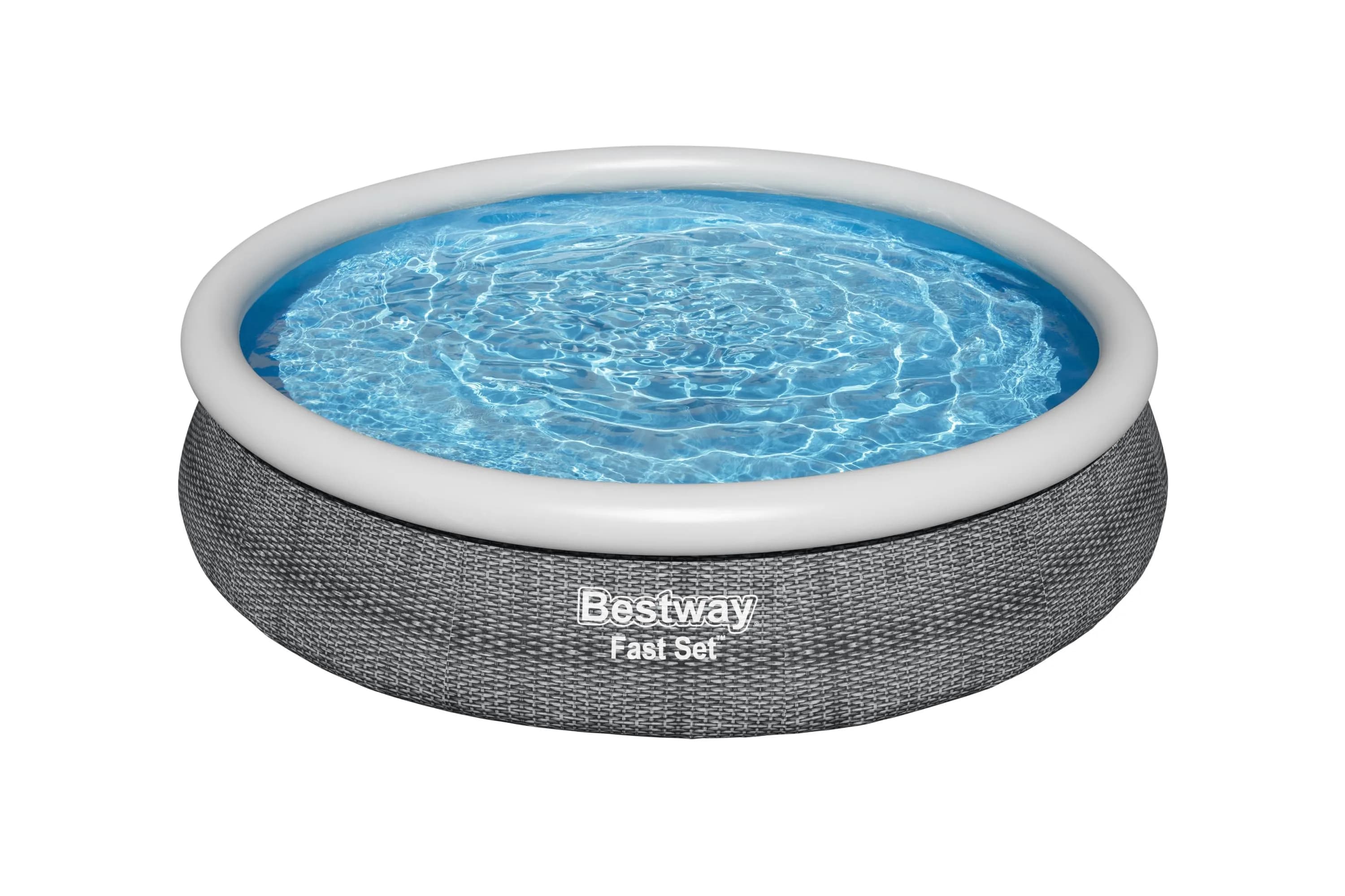 Bestway Fast Set Pool -allassetti, harmaa, 3,66x0,76m