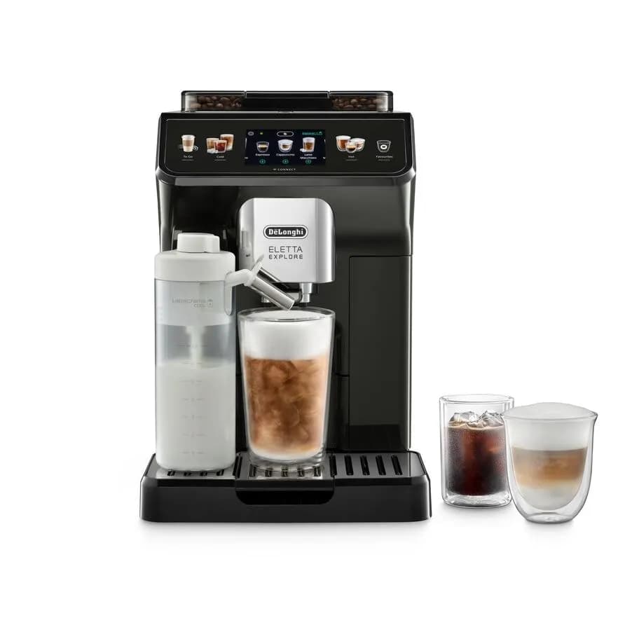 Delonghi Eletta Explore Cold Brew -espressokeitin, täysautomaattinen, Harmaa