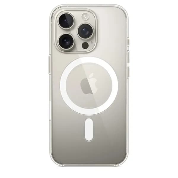 Apple iPhone 16 Pro -suojakuori MagSafella, Läpinäkyvä
