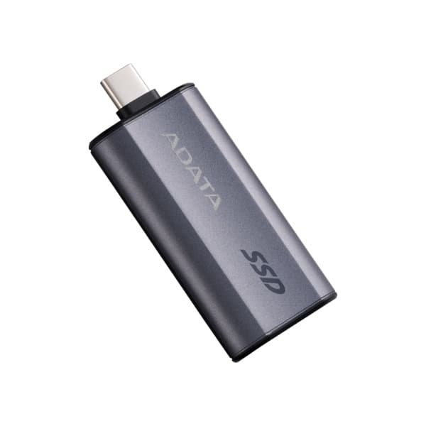 A-DATA SC750 1 Tt USB 3.2 Gen 2 (USB-C) -ulkoinen SSD, kannettava, pelikäyttöön, Black Titanium