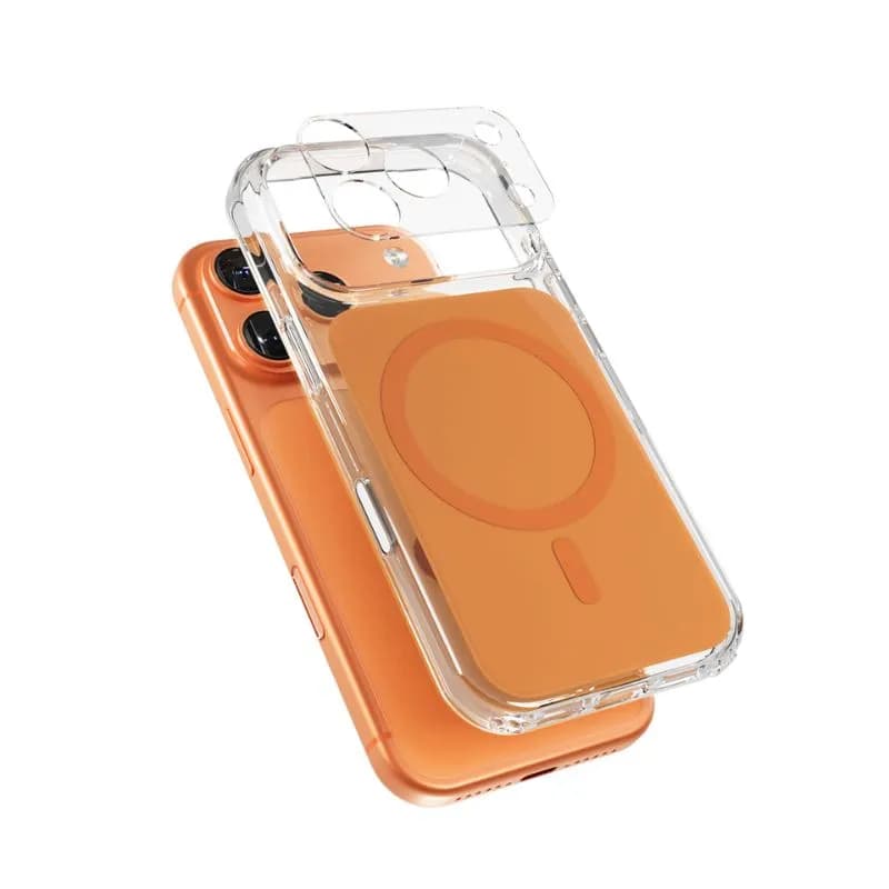 Epico Tile Mag+ Case | iPhone 17 Pro | Cosmic Orange | Qi2  &  MagSafe Compatible | Camera Island Protector | crossbody ready  &  camera island protec