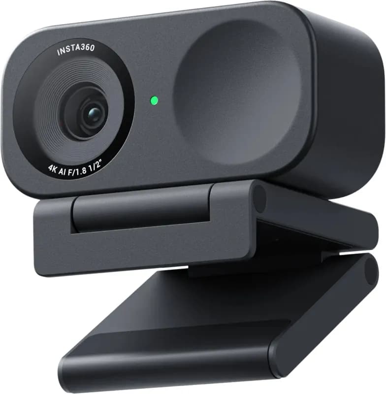 Insta360 Link 2C 4K UHD, HDR, AI-seuranta -webkamera, grafiitinmusta