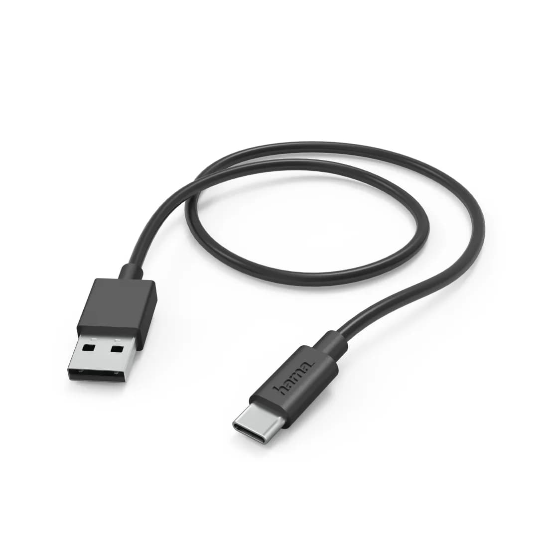 Hama USB-A – USB-C -kaapeli, 1 m, musta