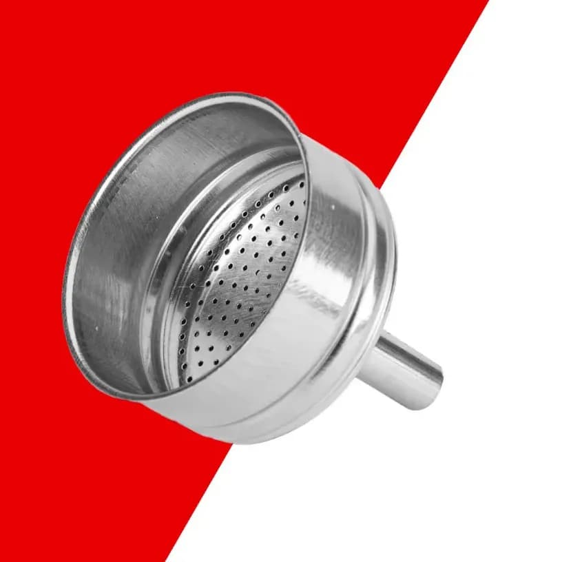 Bialetti Moka Express -vaihtosuodatinsuppilo, 4 kupin, alumiini, harmaa / hopea