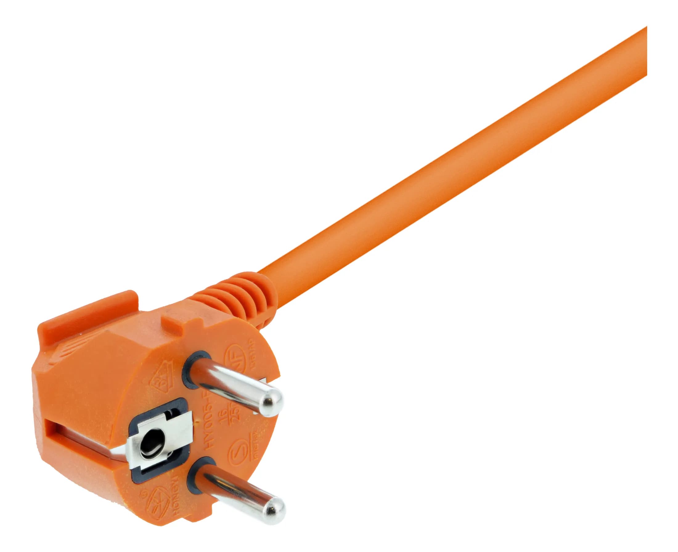 Deltaco jatkokaapeli, sisäkäyttöön, maadoitettu, IP20, 20m, Oranssi