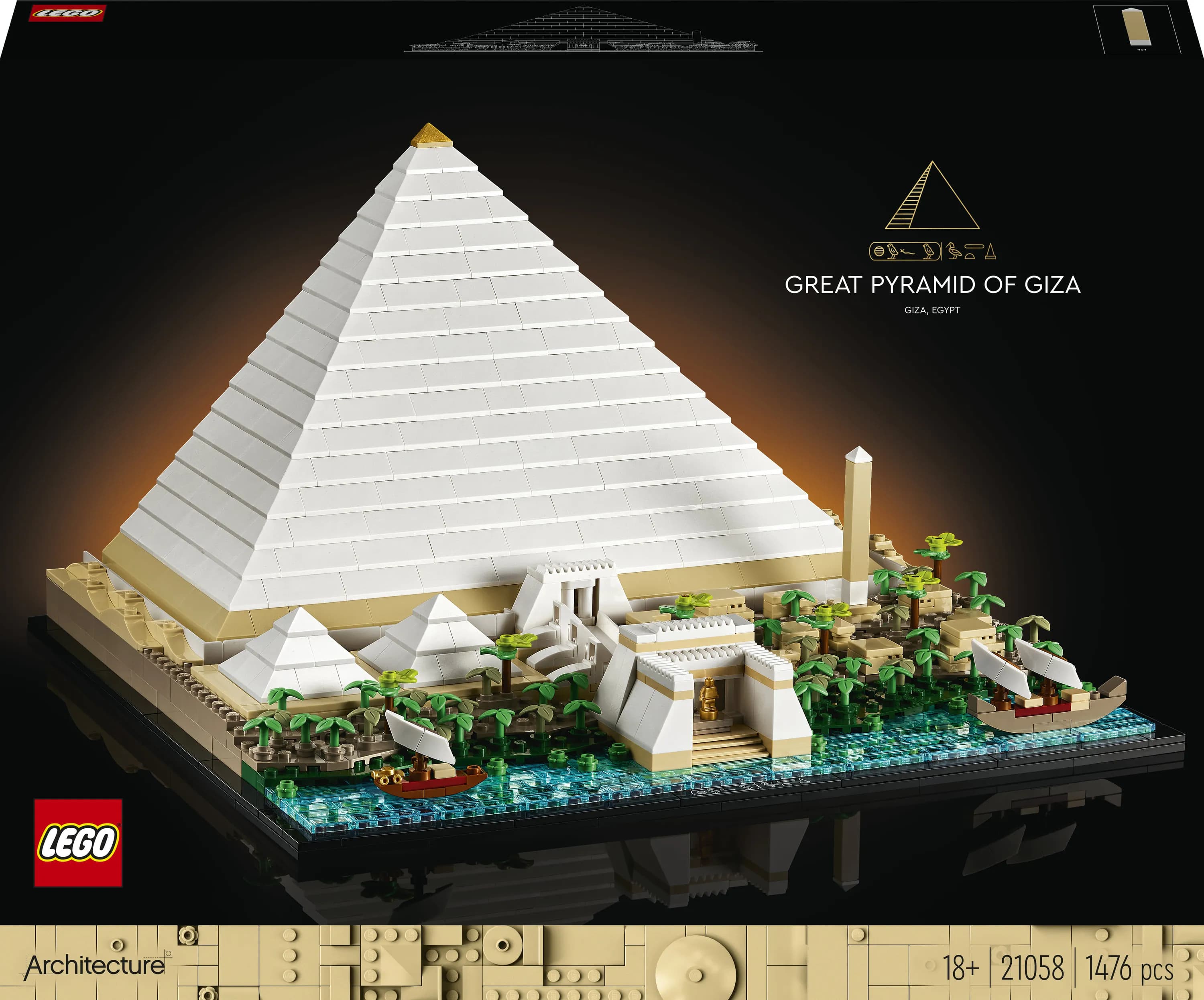 LEGO Architecture Gizan suuri pyramidi 21058