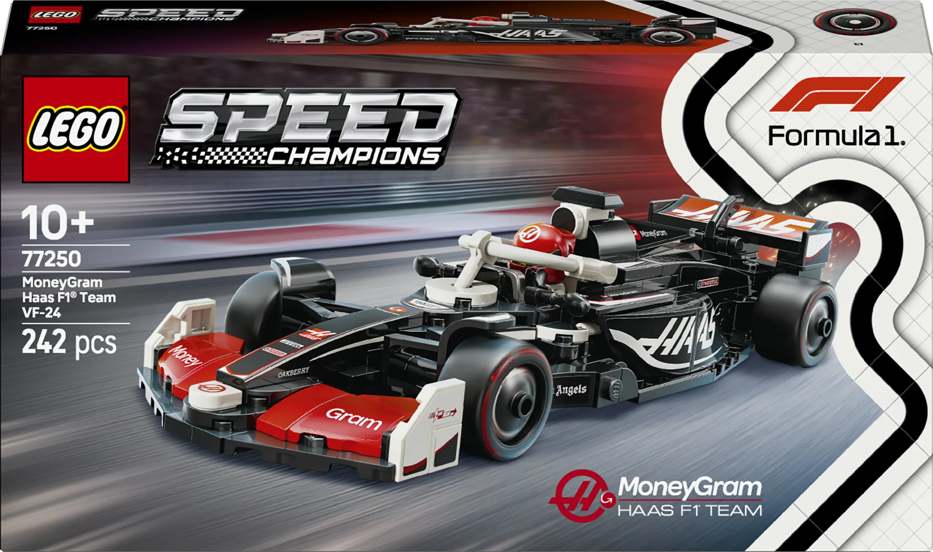 LEGO Speed Champions MoneyGram Haas F1 Team VF-24 –kilpa-auto 77250