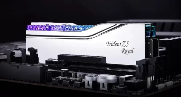 G.SKILL Trident Z5 Royal RGB 32 Gt (2 x 16 Gt) DDR5 6400 MHz, CL30 -muisti, hopea (XMP)